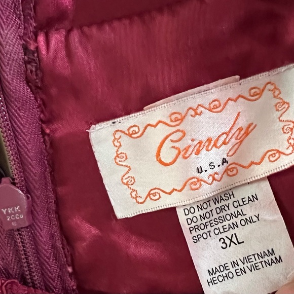 3X Cindy Collection USA Short Formal Dress Plus Size Chiffon Fit & Flare Prom - Picture 5 of 16